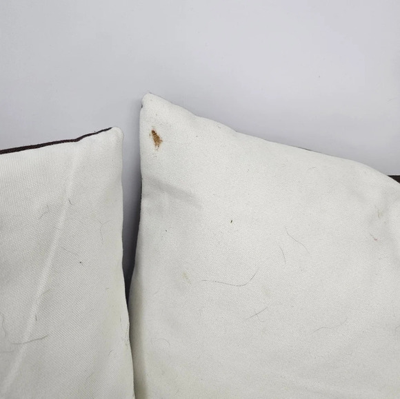 Danbury Mint Canvas Cat Feather Pillows Collection Set of 4 Zipper Closure - Picture 5 of 13